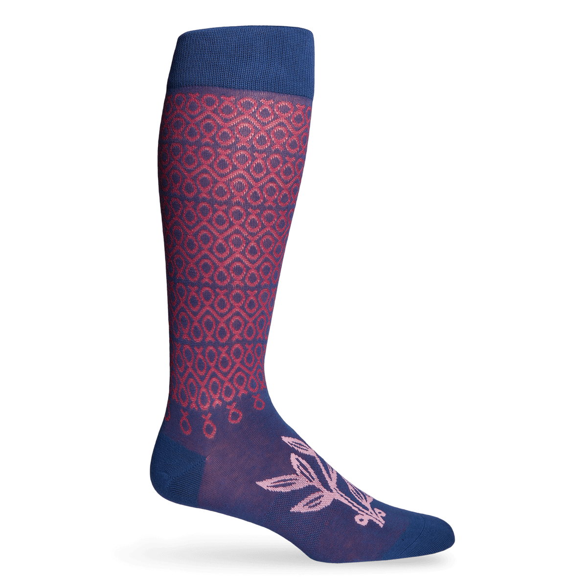 NBCF - Blue with Dark Pink Connected Ribbons